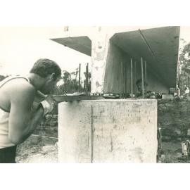 Bridge construction, Warringah Council staff