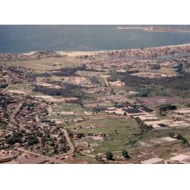 Aerial view of Warriewood Valley looking towards North Narrabeen Beach