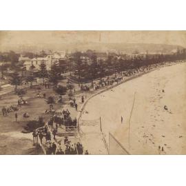 View North along Manly Beach 1900s