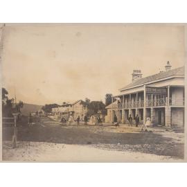 Steyne Hotel and Corso, Manly c 1860