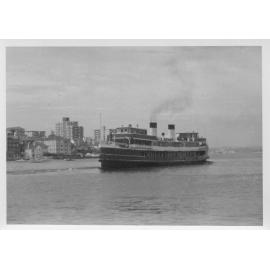 Bellubera ferry coming into Manly 