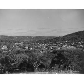 View over residential area
