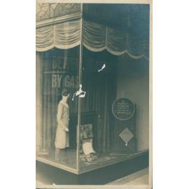Manly Gas Company Limited showroom gas heater window display, at 3 Sydney Road, Manly