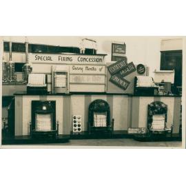 Manly Gas Company showroom gas heater display, at 3 Sydney Road, Manly
