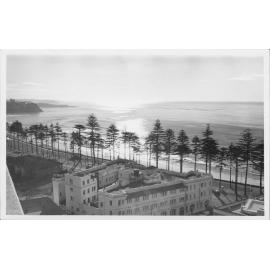 View facing northeast, across the roof of the Hotel Pacific to Manly Beach (N.S.W.)
