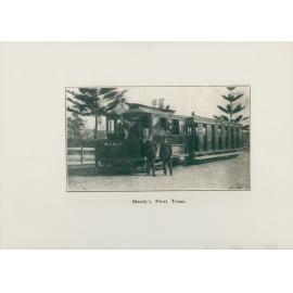 Steam tram at North Manly terminus