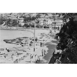 Elevated view over Fairy Bower Walkway, Manly, c1920s to c1930s
