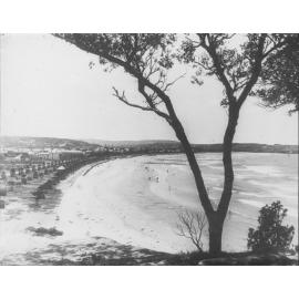 View facing north along South Steyne Beach, Manly, c1885
