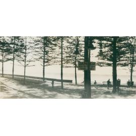 View over the promenade to Manly Beach, Manly, c1919