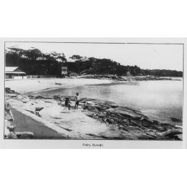 View facing northwest of Fairy Bower Beach and shoreline, Manly, c1900s