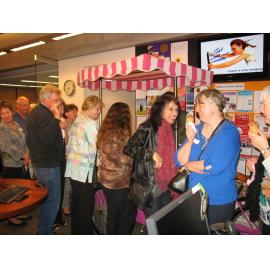 Lining up for gelato at Mona Vale Library 40th Birthday