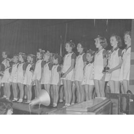 Group portrait of children associated with St Matthews Church, Manly, c1940s
