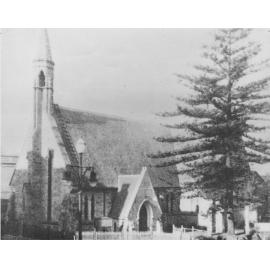 Original St Matthew's stone Church on The Corso, Manly, 1865
