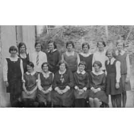 Group portrait of Manly Grammar School pupils, Manly, late 1930s