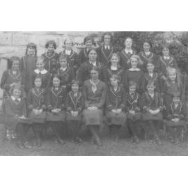 Class photo of Manly Grammar Middle School pupils, Manly, 1937