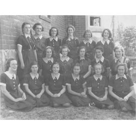 Class photo of Brighton College students, Manly, c1940s