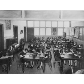 Students in a classroom at Manly Grammar School for Girls, Manly, c1930s