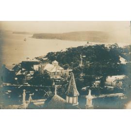 Elevated view south from Dalley's Castle, Manly, 1885