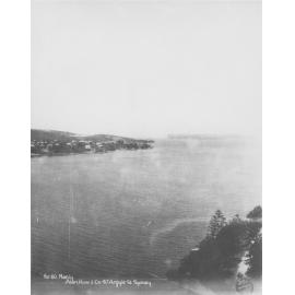 View facing southeast from Fairlight, over Manly Cove, c1920