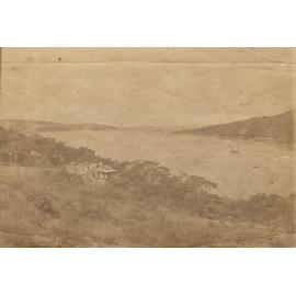 View facing southeast across North Harbour to North Head, Fairlight, c1920s