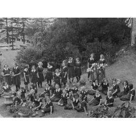 School photo of students from Manly Grammar School, Manly, mid c1930s