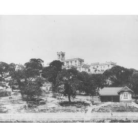 Dalley's Castle from Manly Oval, Manly, pre 1910