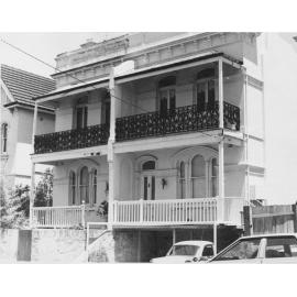 Historic terrace houses at 9 - 11 George Street, Manly, 1976
