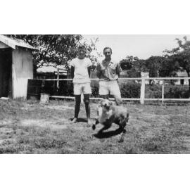 Harry Sellers and Ray Britton at Bix Road, Dee Why