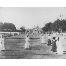 Ladies Croquet Club in Ivanhoe Park, Manly, 1915