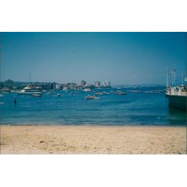 View facing south from Manly Cove, looking towards North Head, Manly, December 1, 1990