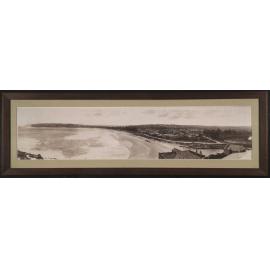 Panoramic view facing south from Queenscliff Head, over Manly and Manly Beach, c1920s