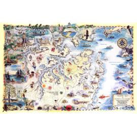 Broken Bay and Ku-Ring-gai Chase tourist map