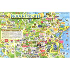 Tourist map and business directory of Warringah, 1991