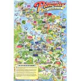 Tourist map and business directory of Pittwater, 1990