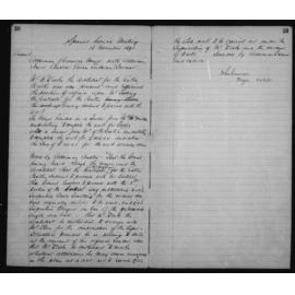 Manly Council Historical Minutes between 13 November 1891 to 19 July 1892