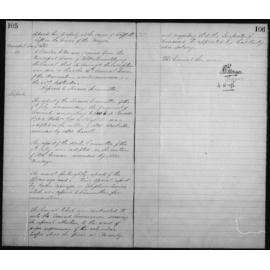 Manly Council Historical Minutes between 21 July 1896 to 15 June 1897
