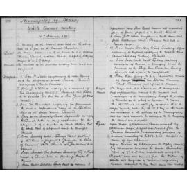 Manly Council Historical Minutes between 14 December 1903 to 11 January 1904
