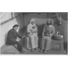 John Suchomlin sand sculpture, Flight into Egypt, Manly, c1930s