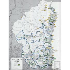 Warringah Shire postcode and suburb boundary map