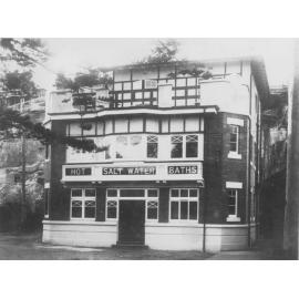 Hot salt water baths at the southern end of South Steyne, Manly, c1935