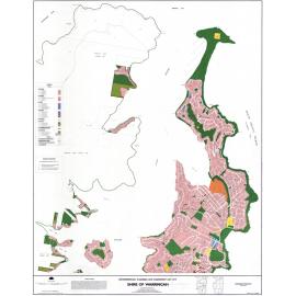 Warringah Shire composite zoning map from Newport to Palm Beach 1985