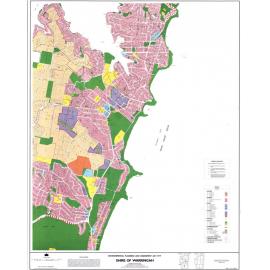 Warringah Shire composite zoning map from Narrabeen to Newport 1985