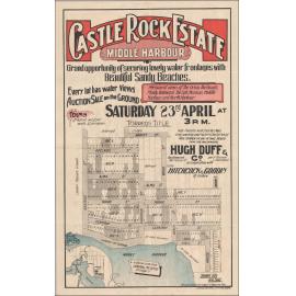 Castle Rock Estate, Middle Harbour, 23 April 1924: Subdivision Plan