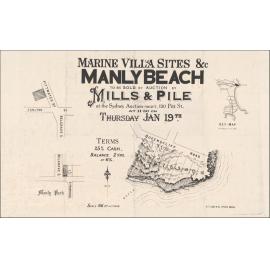 Marine Villa Sites, Manly Beach, 19 January 1901: Subdivision Plan