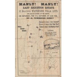 East Brighton Estate, Manly, 17 October 1887: Subdivision Plan