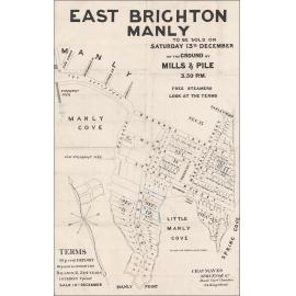 East Brighton, Manly, 13 December 1880: Subdivision Plan