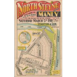 North Steyne Estate, Manly, 5 March 1910: Subdivision Plan