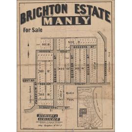 Brighton Estate, Manly, c1910s: Subdivision Plan