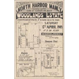 Woodlands Estate, Balgowlah, 1909: Subdivision Plan