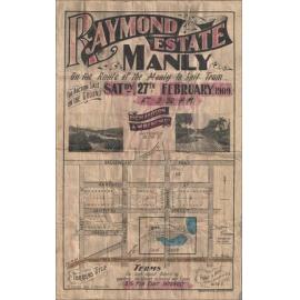 Raymond Estate, Manly, 1909: Subdivision Plan